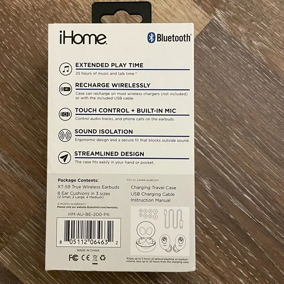NWT iHome XT-59 True Wireless Earbuds - Picture 3 of 3